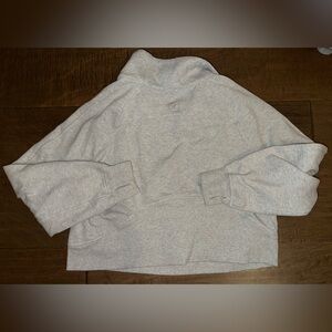 Lululemon scuba oversized funnel neck half zip weathered core ultra light grey